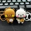 Dễ thương Búp bê nhỏ móc khoá, Khắc chú gấu nhỏ móc khoá xe máy,phụ kiện xe cute