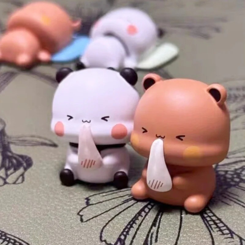 8 Cái / bộ Micro Kích Thước Yier Và Bubu Hàng Ngày Làn Sóng Thứ Hai Hợp Thời Trang Chơi Mini Để Bàn Trang Trí Cô Gái Dễ Thương Quà Tặng Đồ Chơi