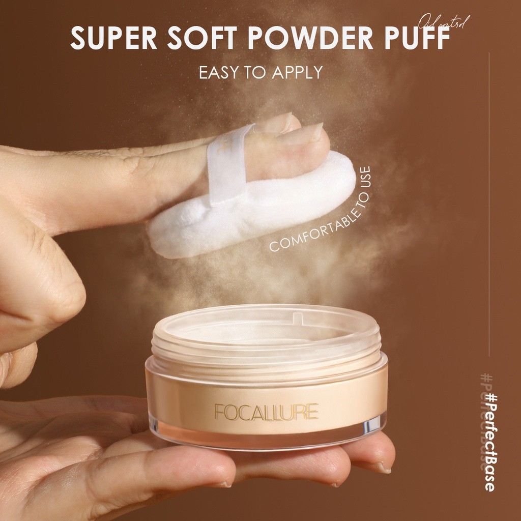 Phấn Phủ Dạng Bột FOCALLURE FA201 Kiểm Soát Dầu Lâu Trôi Cho Lớp Nền Hoàn Hảo Tự Nhiên