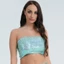 Pealike quây Crop Glitter Sequins Tube Party Clubwear Stretch Bandeau