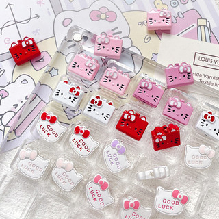 Hoạt Hình Hợp Kim Kitty Mèo Hạt Miếng Đệm Hạt diy Handmade Vòng Tay Vòng Cổ Bông Tai Đính Hạt Điện Thoại Di Động Dây Xích Phụ Kiện Chất Liệu
