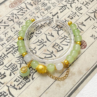 Cổ Pháp Vàng giữ màu giả ngọc khóa an toàn mặt dây chuyền Phúc Lộc tự làm vòng tay thủ công Vòng cổ mặt dây chuyền phụ kiện vật liệu trang sức