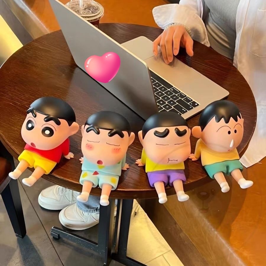 Crayon Shin-Chan Giá Đỡ Điện Thoại Kawaii Anime Để Bàn Đồ Trang Trí Mini GK Bộ Sưu Tập Hoạt Hình Xem Tivi Điện Thoại Hỗ Trợ Đồ Trang Trí Búp Bê Dễ Thương Quà Tặng Đồ Chơi
