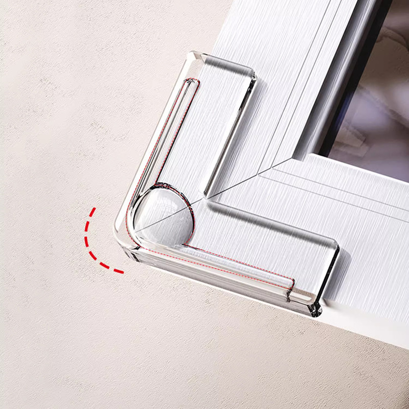 1 / 2 / 4 Cái Bảo Vệ Góc An Toàn Trẻ Em - Tấm Bảo Vệ Góc Bàn Chống Va Chạm - Vỏ Góc Nội Thất Hình Chữ L - Trong Suốt, PVC, Mềm - Cản An Toàn Cạnh Cửa Sổ