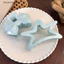 THI Sweet Cream Blue Bow Ngôi Sao Năm Cánh Hình Học Vuốt Tóc Cho Nữ Thanh Lịch Nơ Cua Barrettes Phụ Kiện Tóc VN
