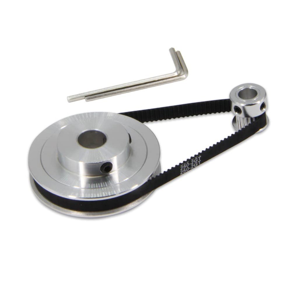 [Cosyh] Bánh xe đồng bộ GT2 20 & 80 răng Ròng rọc định giờ bằng nhôm với đai 250mm