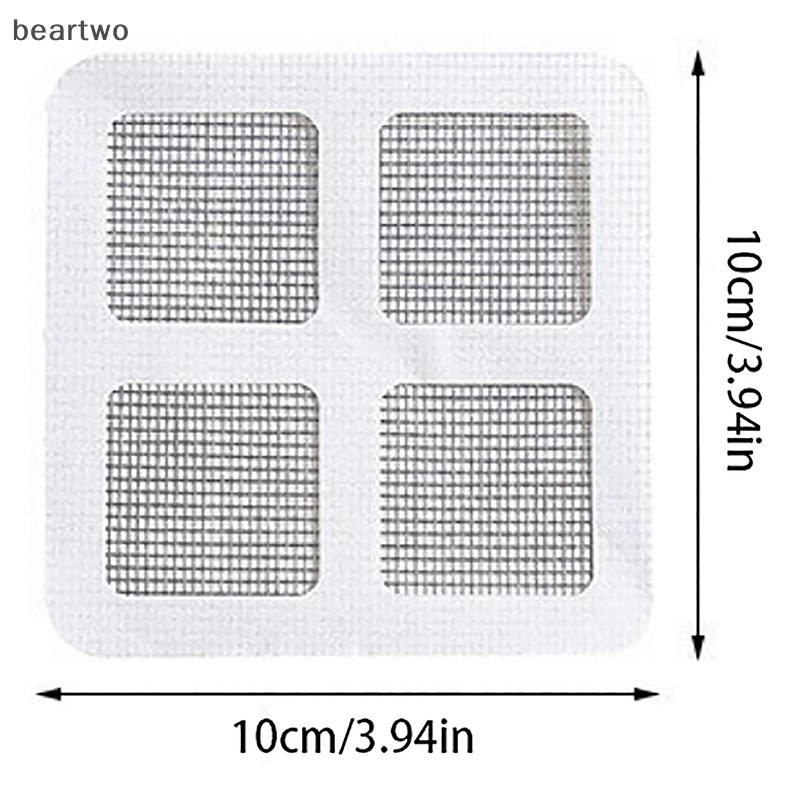 < Beartwo > 1 / 10 Cái Miếng Dán Thoát Nước Sàn Dùng Một Lần Vòi Hoa Sen Thoát Tóc Bắt Nắp Bồn Rửa Lọc Tóc Lọc Lưới Lọc Miếng Dán Đẹp