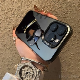 Ốp Điện Thoại Mạ Điện Mờ Màu Trơn Cho OPPO A60 A12e A7 AX7 A5S AX5S A3S A77S F11 F19 F17 Pro Reno 7 Lite 7Z Vỏ Bảo Vệ Ống Kính Chó Hoạt Hình Thoáng Mát
