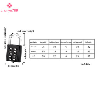 < zhuliye789 > Ổ khóa kết hợp mã mật khẩu Vali hợp kim kẽm cho hành lý Mã du lịch Mã khóa chống trộm được khóa