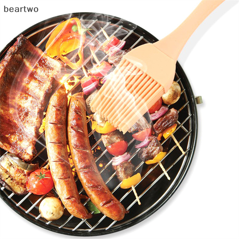 < Beartwo > Bàn Chải Dầu Silicon Thịt Nướng Basg Bàn Chải Gia Vị Nước Sốt Bánh Mì Bơ Trứng Chịu Nhiệt Nhà Bếp Nướng Dụng Cụ Nấu Ăn Đẹp