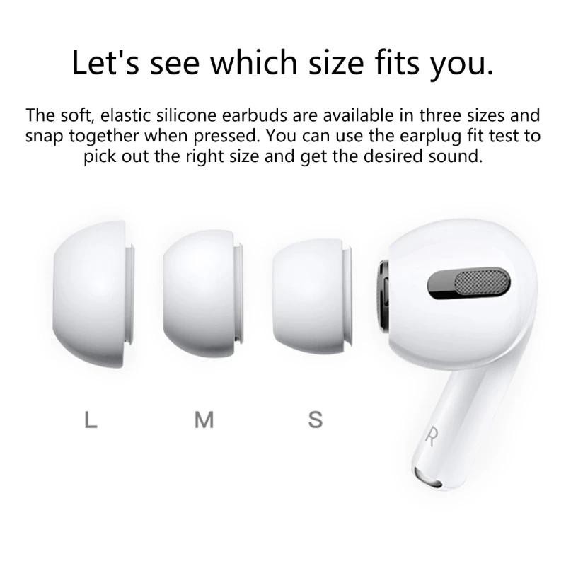 Ảnh Fonken 1 Cặp Tai Nghe Silicon Mềm Vỏ Tai Nghe Nút Tai Cho AP Air-pod Pro 1 / 2 3