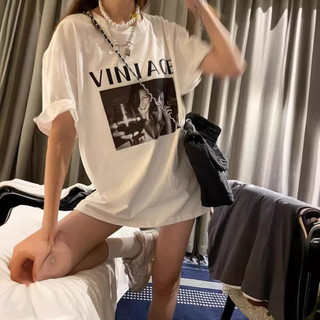 Áo thun 3158 vải cotton khô - Sỉ áo phông nam nữ tay lỡ form rộng in chữ VINTAGE