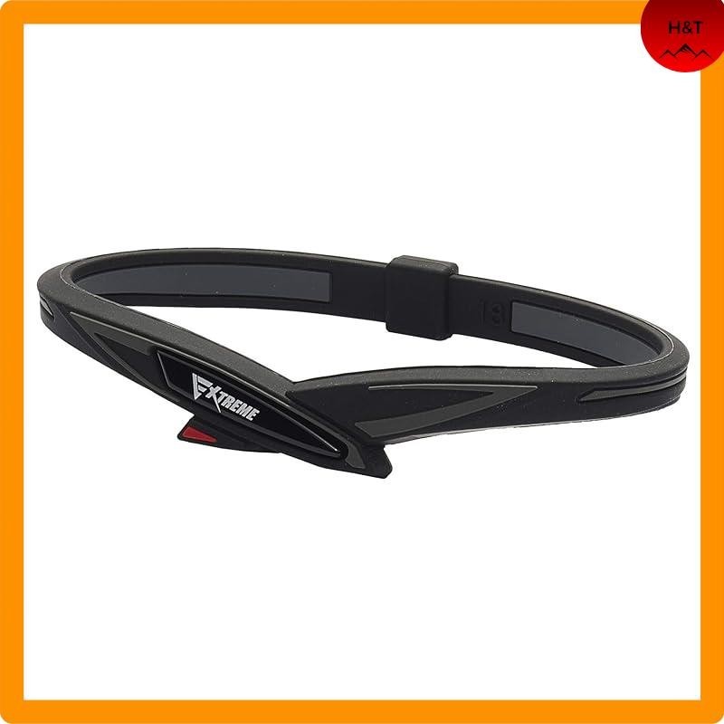Phiten Bracelet RAKUWA Brace EXTREME Cross Black/Red 18cm [Featuring ...