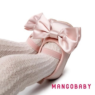 Mg-infant Bé Gái Moccasins Dễ Thương Nơ Lớn Đế Mềm Giày Đế Bằng Prewalker Giày Chống Trơn Trượt Đầu Tiên Giày Tập Đi