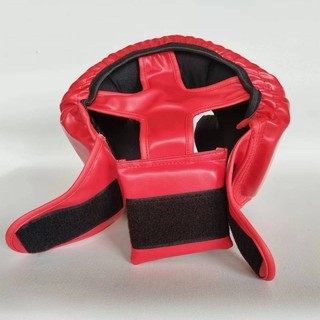 Boxing Helmet Training Competition Head Protection Protective Cover Muay Thai Fight Free Combat Head Protector Head Protection Adult and Children Thickened Headgear EJfH