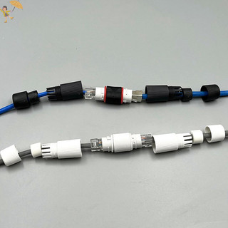 [Gou] 1 Đầu nối Docking RJ45 Mạng Ethernet Đầu nối IP67 chống nước thẳng Đầu cắm cáp mạng băng thông rộng ngoài trời VN