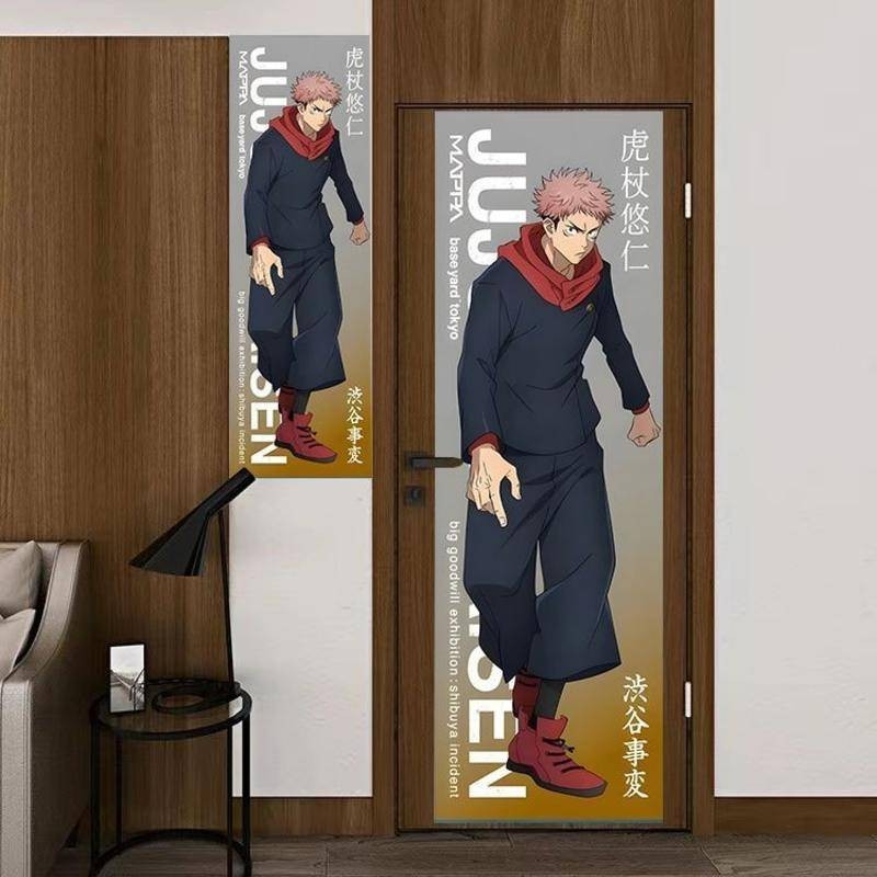 Anime Trang Trí Tường Jujutsu Kaisen poster Tấm Thảm Dọc Gojo Satoru & Kento Nanami Trang Trí Tường