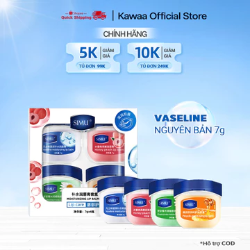 4 Bộ Son Dưỡng Môi Dưỡng Ẩm Vaseline Dưỡng Ẩm, Có Thể Dưỡng Ẩm Và Ngăn Ngừa Khô Hiệu Quả K156