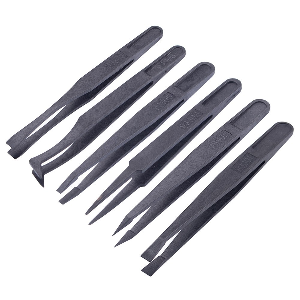 [Cosyh] Nhíp sợi Carbon chống tĩnh điện Công cụ sửa chữa công nghiệp bảo trì chính xác