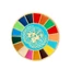 BTF Men Mục tiêu phát triển bền vững Pin Liên Hợp Quốc SDGs Trâm Phụ kiện 17 màu Trâm cài Unisex Huy hiệu trang sức