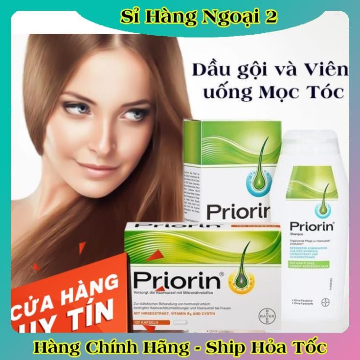 [auth] Dầu gội Priorin giúp mọc tóc dành cho tóc rụng yếu và mỏng - Nội địa Đức Đủ Bill [Hot]