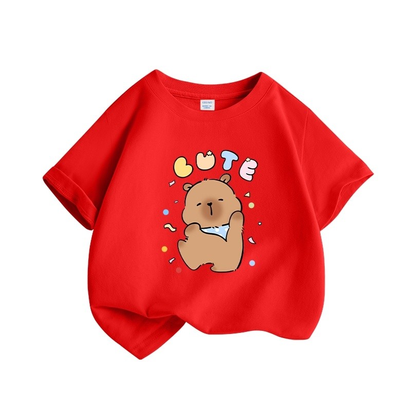 Áo Thun Nữ capybara Áo Thun Tay Ngắn thường ngày và thời trang mềm mại, thoải mái và thoáng khí