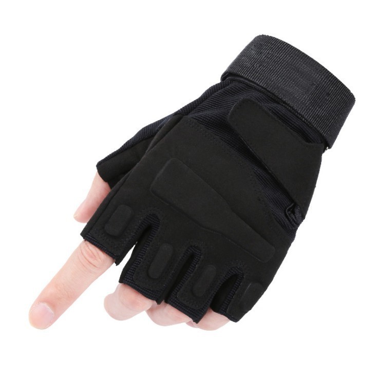 Găng tay chiến thuật Black Hawk nửa ngón _sinh tồn