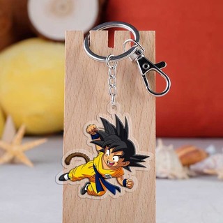 Dragon Ball Acrylic Móc Khóa Nhào Lộn Đám Mây Vegeta Vegito Son Gohan Son Goku Cellu Thiết Bị Ngoại Vi