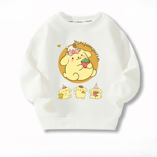 2024 Thời Trang Pompompurin Casual Trẻ Em Cổ Tròn Áo Thu Đông Top