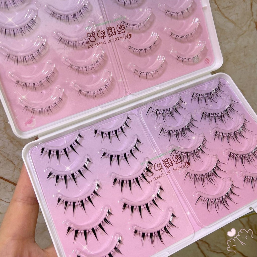 20 Cặp Lông Mi Mềm Truyện Tranh Dài Wispy Dài Mềm Có Thể Tái Sử Dụng Lông Mi Dễ Dàng Mặc