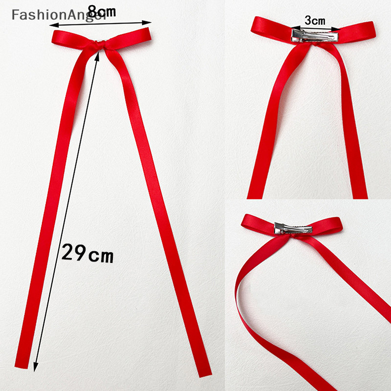 FashionAngel Phong Cách Hàn Quốc Ruy Băng Nơ Dài sel Kẹp Tóc Ngọt Ngào Dễ Thương Mũ Dành Cho Nữ Bé Gái Dự Tiệc Thời Trang Phụ Kiện Tóc TH