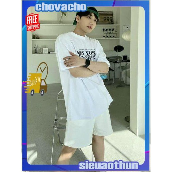 Áo thun Stee Cổ tròn LONDON PARIS Localbrand ICVCVNI Unisex
