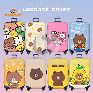 Line Friends Bao Hành Lý Có Thể Giặt Được Vali Bảo Vệ Chống Trầy Xước Vali Phù Hợp Với 18-32 Inch