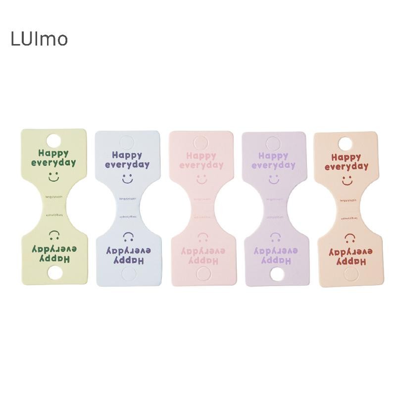Luimo 50 Chiếc Màu Chữ Gấp Đóng Gói Tông Hiển Thị Thẻ Cho Handmade Vòng Cổ Mũ Băng Đô Quấn Tóc Trang Sức Hiển Thị Thẻ SBS