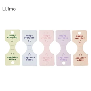 Luimo 50 Chiếc Màu Chữ Gấp Đóng Gói Tông Hiển Thị Thẻ Cho Handmade Vòng Cổ Mũ Băng Đô Quấn Tóc Trang Sức Hiển Thị Thẻ SBS