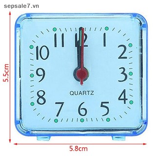 [Sepsale] Đồng hồ báo thức sinh viên dễ thương Đầu giường vuông Đồng hồ nhỏ gọn Đồng hồ trang trí máy tính để bàn {vn}