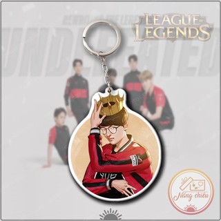 Móc khóa chibi Faker Dày In Sắc Nét 2 Mặt, Huyền Thoại T1