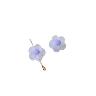 Phong cách mới nhỏ tươi mờ lỗ thẳng hoa diy phụ kiện nhựa Vòng tay phụ kiện tóc nhẹ nhàng Bông tai vật liệu bán buôn