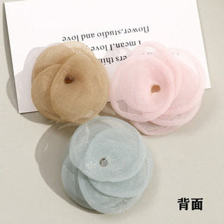 Mũ lưới kim cương hoa trái tim, phụ kiện tóc thời trang thu đông, phụ kiện tóc tự làm