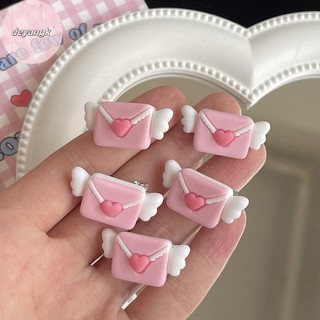 Deyangk Phong Bì Đáng Yêu Thiên Thần Kẹp Tóc Cho Bé Gái Dễ Thương Ngọt Ngào Màu Hồng Kẹp Tóc Bên Nổ Barrette Y2k Phụ Kiện Tóc VN