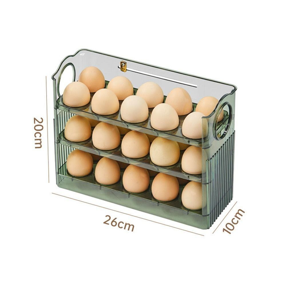 Khay Trứng JiGG, Hộp Đựng Trứng Có Thể Lật Đĩa, Tiết Kiệm Không Gian 30 Lưới Nhà Bếp Tủ Lạnh Chuyên Dụng Hộp Bảo Quản Trứng Để Bảo Quản Nhà Bếp