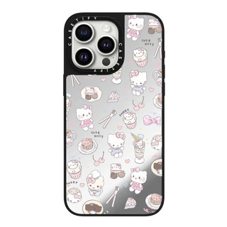 Full Màn Hình Cat Gương Cứng Ốp Lưng Điện Thoại iPhone 17 Pro Max 16 Plus 15 14 13 12 11 Ốp Lưng Bọc Toàn Bộ Vỏ Acrylic Phía Sau Chống Sốc