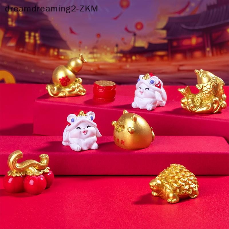 [dreamdreaming] Cây giàu có năm mới Tượng túi may mắn Phong cảnh vi mô Trang trí bảng điều khiển ô tô để bàn tại nhà [zkm]