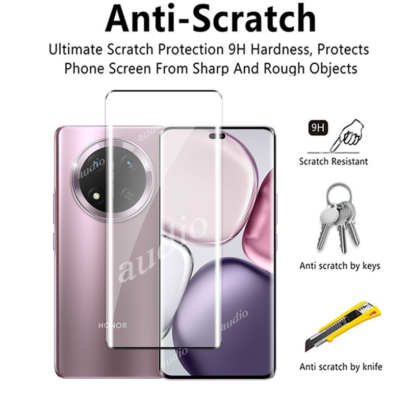 Honor X9C 5G 2in1 Kính cường lực bảo vệ màn hình 3D uốn nóng cho Honor X9C HonorX9C 5G 2024 Bảo vệ màn hình Phim ống kính HD cho Honor X9C X9C HonorX9C 5G Phim bảo vệ màn hình