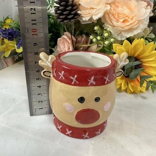 Giáng Sinh Gốm Sứ Dễ Thương Phong Cách Mới Bút Giữ Bình Bảo Quản Văn Phòng Bánh Gừng Người Ông Già Noel Lưu Trữ Đồ Trang Trí