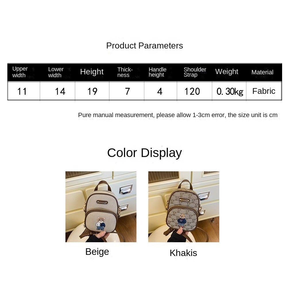 New Women's Bag Cute Phone Bag Fashionable Crossbody Bag Casual Versatile Lightweight Portable Shoulder Bag