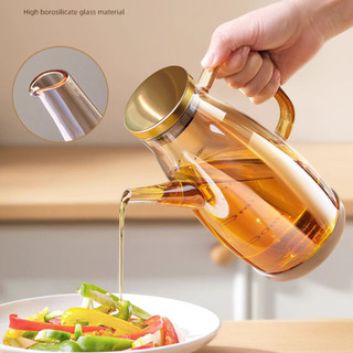 Nồi dầu chịu nhiệt borosilicate cao / nhà bếp chống dầu treo nước tương giấm chai gia vị / hộp đựng dầu / bình dầu