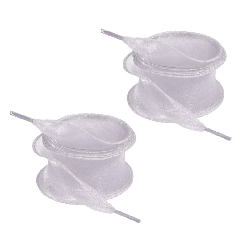 VIC Mềm Sheer Tulle Ruy Băng Dây Giày Gia Cố Cạnh 3 5Cm Chiều Rộng Dây Giày Organza Cho Giày Phụ Kiện Thời Trang