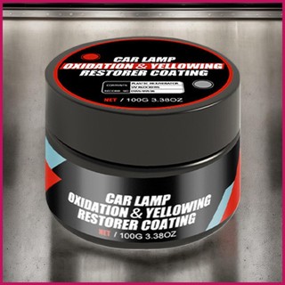 Đèn pha làm sạch đèn pha Kem đánh bóng 100g Kem tẩy màu vàng Balm Chống trầy xước để đánh bóng vết xước xe tải pomervn