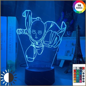 HK1 Anime One Punch Man Saitama Hình Led Đèn Ngủ Để Trang Trí Nhà Cửa Đèn Ngủ Mát Manga KH1